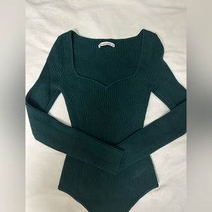 Abercrombie & Fitch Emerald Green Bodysuit